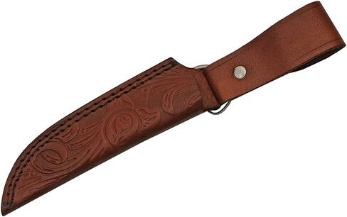 SZCO Full Tang Hunting Knife 7.75 Inch - Camping Knife with Pearl Handle, Ladder Pattern Damascus Blade & Sheath - Pocket Knife for Hunting & Outdoor uses - Knives for Men in Saudi Arabia