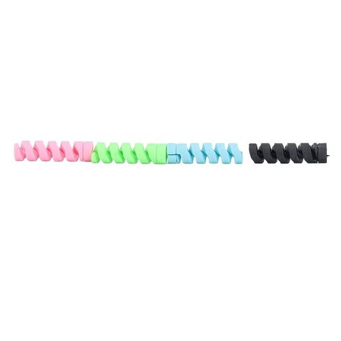 Asixxsix Cable Protector, Premium Silicone Spiral Cord Protector, Universal Charger with 20 Packs 4 Colors for Phone Laptop Earphone USB C Cables in Saudi Arabia