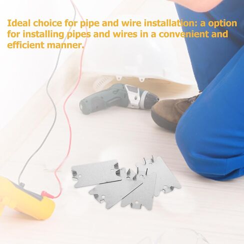 Heavy-Duty Silver Metal 50pcs for Protection Wire Plate Wires Cable and Nail Prongs Designed Cables for Pipe Installation in Saudi Arabia