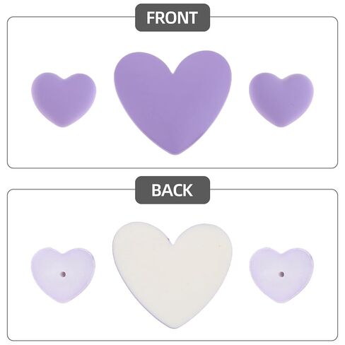 Veemoon 3pcs Adorable Resin Heart Cable Protector for Data Cables and Charger Plugs, Matte Frosted DIY Accessory with Versatile Sizes for Daily Use in Saudi Arabia