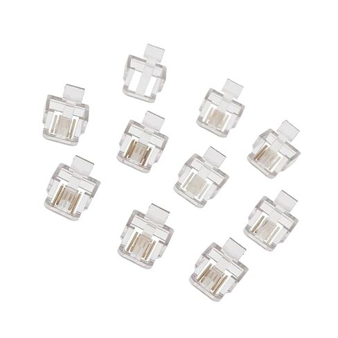 10-Piece RJ45 Connector Boots, Snagless Clip Protector for Cat5e Cat6 Ethernet Cables, Clear Cable Repair Part for Home Data Center in Saudi Arabia