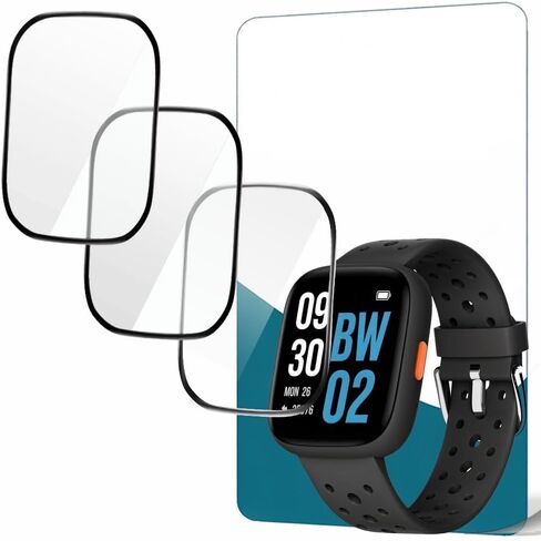 Screen Protector for BW02 Brave 2 1.8 Inch Smartwatch, PMMA Full Coverage HD 3D Anti-Scratch Film, Designed for BIGGERFIVE, 3 Packs in Kuwait
