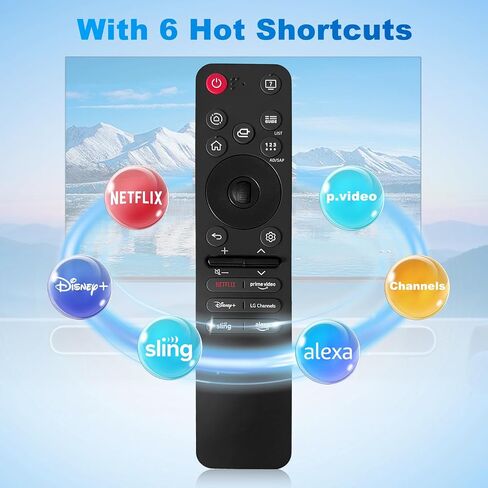 MR25GA for LG smart TV Remote Controls and Will Replace for LG TV Remote Controls from 2019 to 2025. Compatible with the AN-MR25GA/24GA/23GA/22GA applies to UHD OLED QNED NanoCell 4k8k (no Voice). in Saudi Arabia