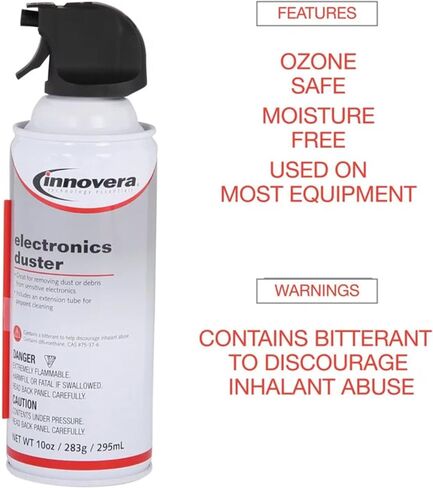 Compressed Canned Air, Can Air, Air Duster, Can Air Duster for Computer, Electronic Keyboard Cleaner - 10oz Can - 1 Can in Kuwait