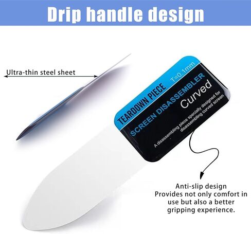 6PCS Ultra Thin 0.1mm Professional Elbow Pry Knife Repair Steel Opening Tool Repair Screen in Kuwait