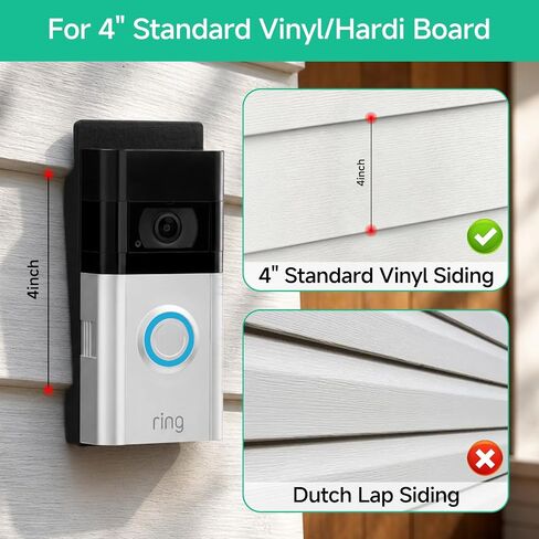 OLAIKE Vinyl Siding Mount for Ring Video Doorbell 2/3/3 Plus/4 & 2nd Gen in Saudi Arabia