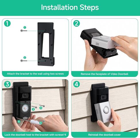 OLAIKE Vinyl Siding Mount for Ring Video Doorbell 2/3/3 Plus/4 & 2nd Gen in Saudi Arabia