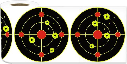 4/6 Inch Splatter Target Stickers with Yellow Effect, Adhesive Shooting Targets for BB Gun, Pellet Gun, Airsoft, Pistol, Rifle Shooting Practice (200/400 Pack) in Saudi Arabia