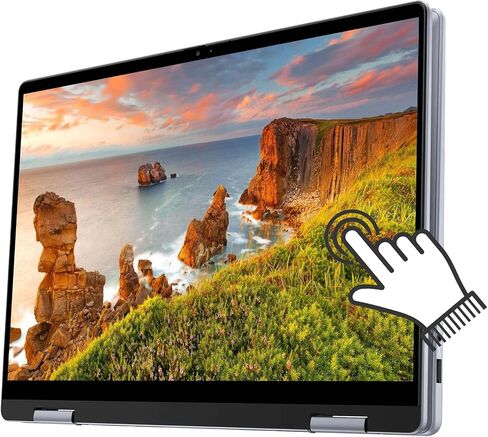 Dell Inspiron 14 7740 Laptop, 2 in 1 14" FHD+ Touchscreen Business Laptops, Intel Core 5 (> i7-1355U), 16GB DDR5 RAM, 512GB PCIe SSD, Backlit Keyboard, Fingerprint, 10Hr Battery Life, Windows 11 Pro in Kuwait