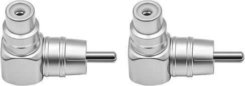 RECOIL RAA-FM RCA Male to Female Adapter Right Angle Extender Connector in Kuwait