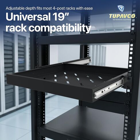 19" Sliding Rackmount Shelf (1U) - Tupavco TP466 in Kuwait