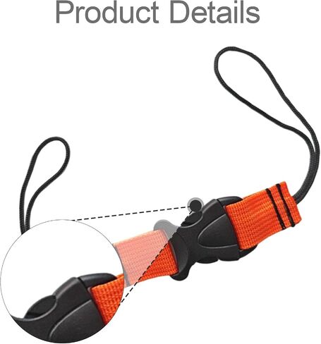 2X Diving Lanyard, Diving Equipment Strap, Visible, Gifts, Underwater Diving Tool, Diving Light Accessories, Underwater Photography in Kuwait