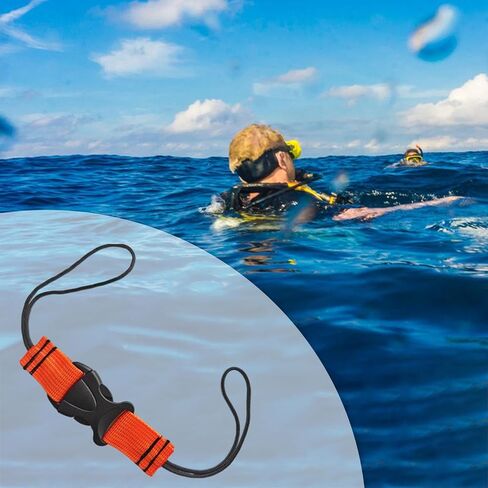 2X Diving Lanyard, Diving Equipment Strap, Visible, Gifts, Underwater Diving Tool, Diving Light Accessories, Underwater Photography in Kuwait