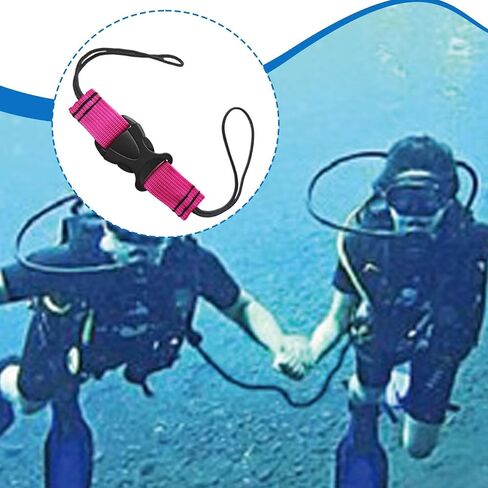 2X Scuba Diving Lanyard Buckle Strap Camera Quick Release Mechanism Sturdy Design Made of Nylon Polyester Suitable for Underwater in Kuwait