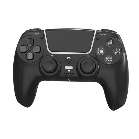 INDIVISO Wireless Retro Game Controller for Console & PC, Dual Vibration, Built-in Headphone Jack, Ergonomic Gaming Controller (Black) in Kuwait