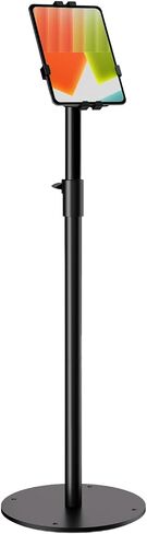 Anti-Theft Tablet Floor Stand 32.6"-40.5" Height Adjustable Tablet Floor Holder for 7-11" iPad/ Galaxy Tab with 360° Swivel & 90°Tilt Locking Clamp Security Kiosk Tablet Floor Mount for Retail in Kuwait