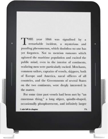 Adhesive Rack Wall Mount Universal Dock for Tablet Smartphone eReader Remote Control Holder Stick on Wall, Fits for iPad Samsung Google Surface, 3M Adhesive or Screws Installation Available,White in Kuwait