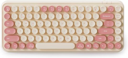 Mini Bluetooth Keyboard, 85-Key Typewriter Round Keys (Green Color) in Kuwait