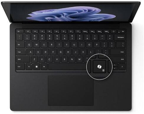 Microsoft Surface Laptop 6 13.5" Touchscreen Notebook - Intel Core Ultra 7 165H - 16 GB - 256 GB SSD - English Keyboard - Black (Renewed) in Kuwait