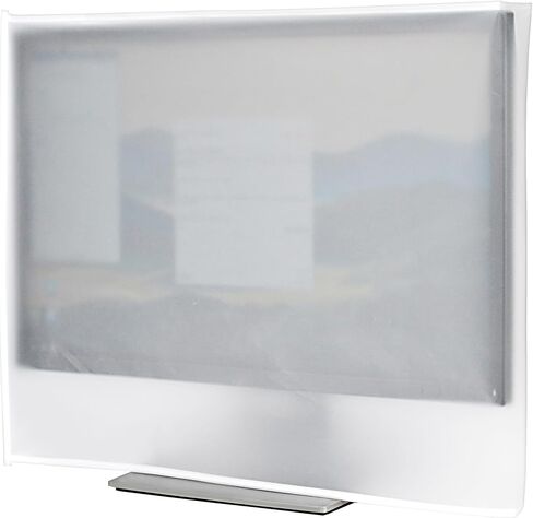Monitor Dust Cover, LCD/LED HD Antistatic Vinyl Flat-Screen Computer Monitor Water Proof Protective Case Compatible with 22" iMac Desktop and Accessories (22W x16H x3D) in Kuwait