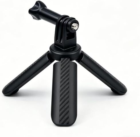 Mini Tripod for DJI Osmo Pocket 4/3/2 – Foldable Desktop & Hand Grip Stand, Compatible with GoPro, Insta360, Action Cameras, Smartphones, Portable 1/4″ Screw Mount for Vlogging & Photography in Saudi Arabia