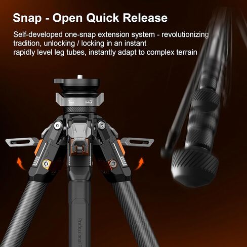 COMAN T1S Carbon Fiber Tripod with V5 Fluid Head in Kuwait