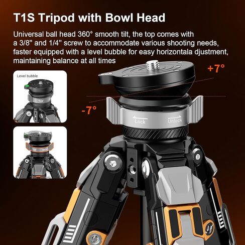 COMAN T1S Carbon Fiber Tripod with V5 Fluid Head in Kuwait