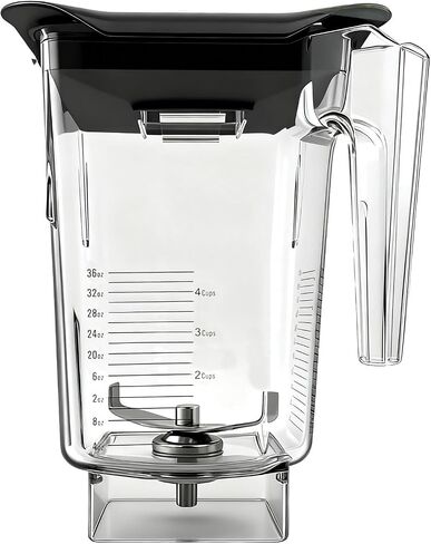 For Blendtec Wildside+ Jar Replacement Pitcher Cup Compatible with Classic/Designer/Professional/Commercial Series Container-36 oz Blending Capacity, 2-year full warranty (Transparent) in Saudi Arabia