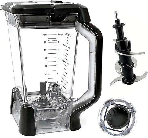 Compatible with Ninja blender replacement pitcher 72OZ XL cup replacement, replacement parts accessories Ninja blender BN750 BN750C BN751 BN751C BN753TGT BN8 (includes locking lid and blade) in Saudi Arabia