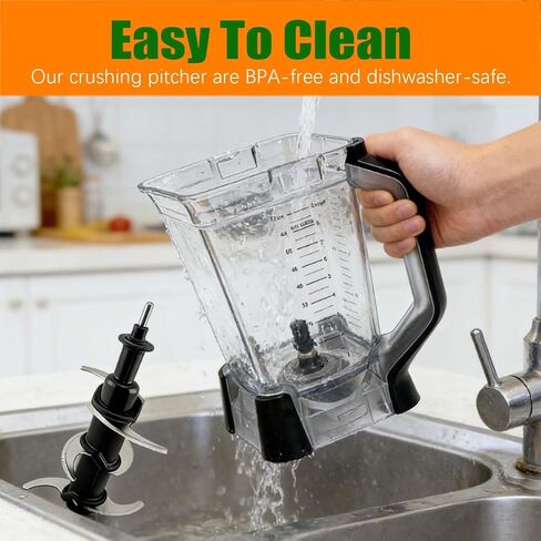 Compatible with Ninja blender replacement pitcher 72OZ XL cup replacement, replacement parts accessories Ninja blender BN750 BN750C BN751 BN751C BN753TGT BN8 (includes locking lid and blade) in Saudi Arabia