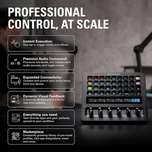 Elgato Stream Deck + XL Control Platform, Dials, Touch Strip in Saudi Arabia