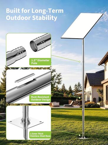 Starlink Pole Mount for Gen 3 & Standard 4/4X, 10.6FT Ground Stand in Saudi Arabia
