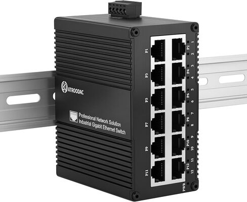 Industrial 12-Port Gigabit Ethernet Switch, 10/100/1000 Mbps in Kuwait
