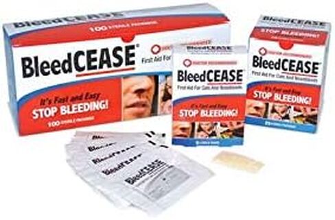 BleedCEASE First Aid for Cuts and Nosebleeds Sterile Packings, 25 Count in Kuwait
