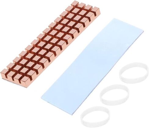 1 Pcs Pure Copper Radiator Thermal Pad Rubber Band Computer Accessories in Kuwait
