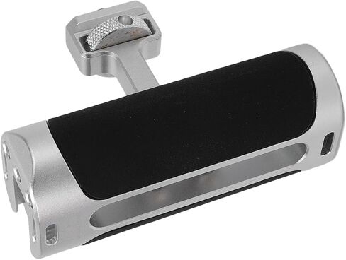 Camera Side Handle, Ergonomic Silicone Grip with 1/4 Inch Screw & Cold Shoe Mount, Ideal for Universal Camera Cage Left Right Installation in Kuwait