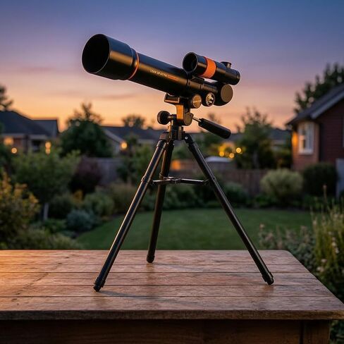 Astronomical Telescope Refractor Telescope with Tripod Twin Eyepieces Phone Adapter for Sharp Night Viewing with, Style to 2 in Kuwait