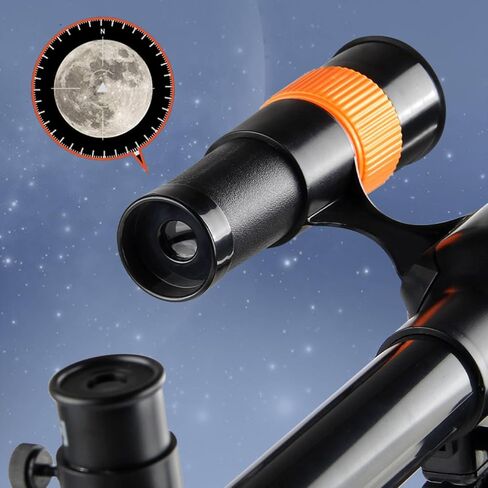 Astronomical Telescope Refractor Scope Tripod Eyepieces Phone Adapter with Sturdy Support and Side Handle for Stable Framing Suitable for Beginners, Style to 2 in Kuwait