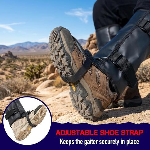 Nomad USA Waterproof Leg Gaiters for Men & Women – Adjustable Lightweight Leg Guards for Snake Bite Protection, Hiking, Hunting, Trekking, Fishing, Climbing & Gardening – 1 Pair in Kuwait