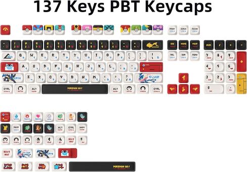 White Anime Themed PBT 140 Key MOA Profile Dye-Sublimation Keycap in Saudi Arabia