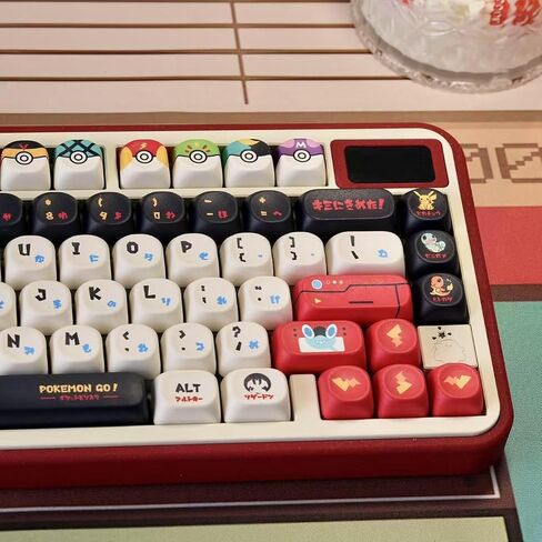 White Anime Themed PBT 140 Key MOA Profile Dye-Sublimation Keycap in Saudi Arabia