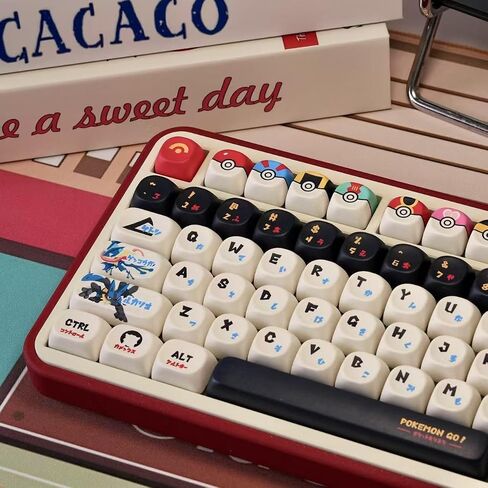 White Anime Themed PBT 140 Key MOA Profile Dye-Sublimation Keycap in Saudi Arabia