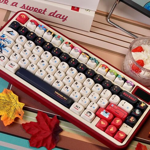 White Anime Themed PBT 140 Key MOA Profile Dye-Sublimation Keycap in Saudi Arabia