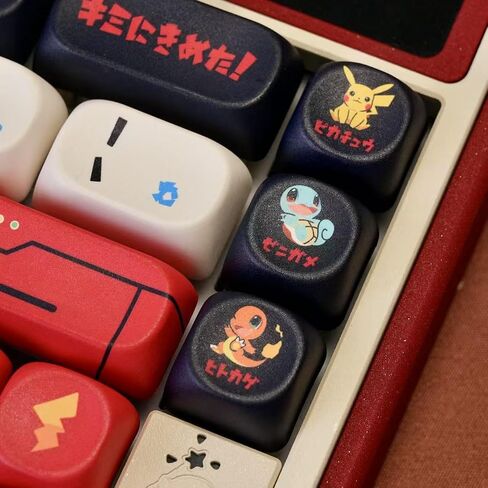 White Anime Themed PBT 140 Key MOA Profile Dye-Sublimation Keycap in Saudi Arabia