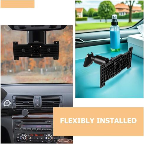 1 Set Dash Cam Mount Bracket Mirror Kit, Aluminum Alloy Back Plate, Universal Car Rearview Camera Support Interior Vehicle Recorder Accessories in Kuwait