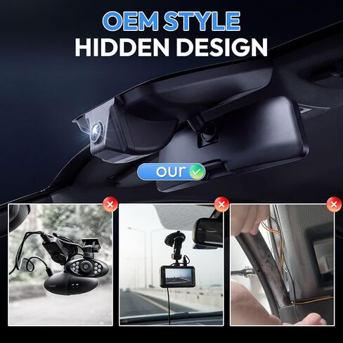 Front 4K & Rear 1080P for Toyota Tacoma 2024-2026,Hidden OEM Style in Kuwait