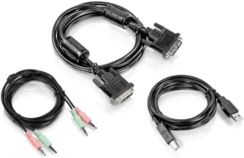 TK-CD06 – 6-Foot DVI-I, USB, and Audio KVM Cable Kit in Kuwait