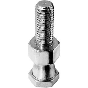 Kupo M10 x 25 Stud Convi Clamp Adapter, Chrome Plated with Hex End for Mounting Lights, Arms, and Accessories into Grip Clamps Used Across Professional Photography and Video Rigging Setups (KG000312) in Kuwait