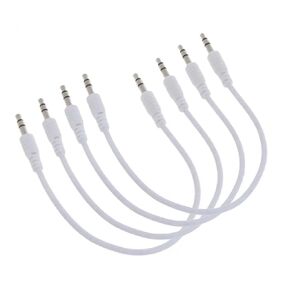 4 Pack Short Audio Cable 11 Inch 3.5mm Aux Cable 3.5mm Male to Male TRS Audio Stereo Audio Cable for VR Headset Headphone Car Stereo Phone Music Mixer Speaker Wireless Mic Receiver Desktop PC in Saudi Arabia