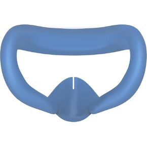 Silicone Face Cover for Meta Quest 3 - Skin-Friendly Anti-Sweat VR Face Pad with Ventilation & Lightproof Design (Blue) in Kuwait
